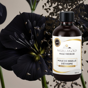 fleur de nigelle avec huile de nigelle premium